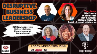 Disruptive Business Leadership event header