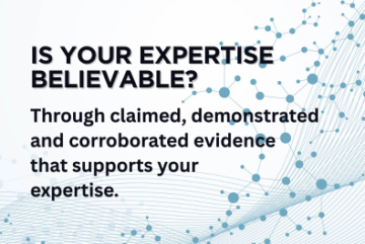 Is Your Expertise Believable?