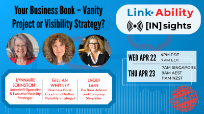 You business book vanity project or visibility strategy