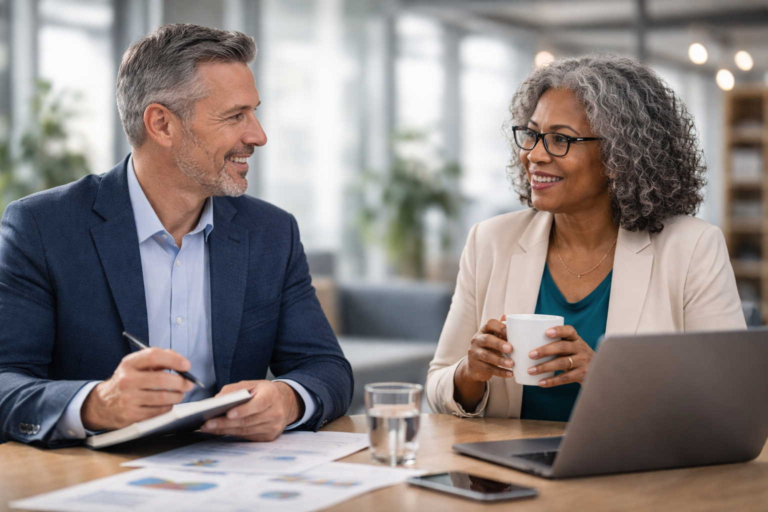 Company page management conversation