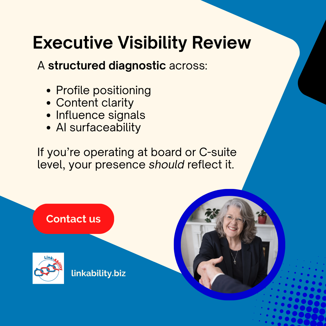 Executive visibility review from LinkAbility v2